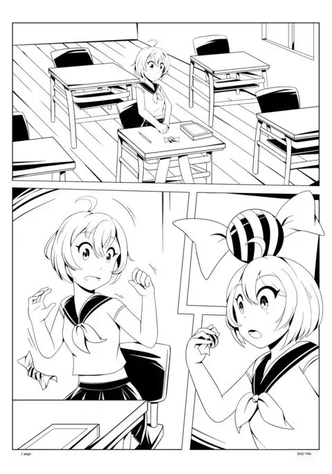 成長している女学生