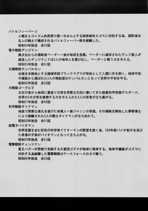 <<Tokusatsu>> Superheroine Sentai 80's