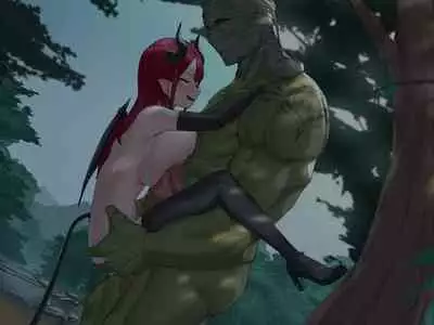 Orc Kishi to Succubus ni Yoru Ishoku Renai Monogatari