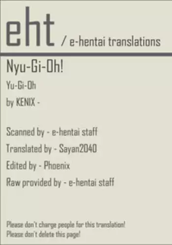 (C61) [KENIX (Ninnin!)] NYU-GI-OH! (Yu-Gi-Oh!) [Chinese] [M&W同人嵌字组]