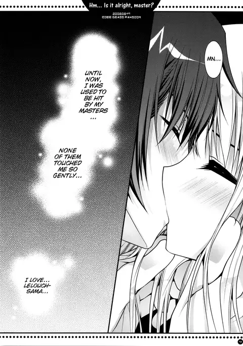 Hm... Is it alright, Master?