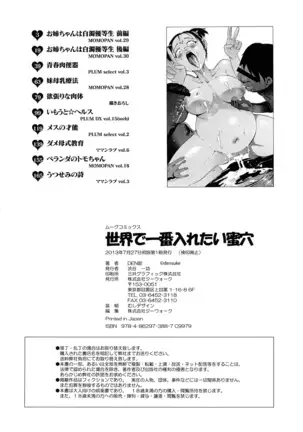 Sekai de Ichiban Iretai Mitsu Ana