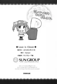 (CINDERELLA FESTIV@L) [Opaque (Futou Ryouko)] Love is Clover (THE IDOLM@STER CINDERELLA GIRLS)