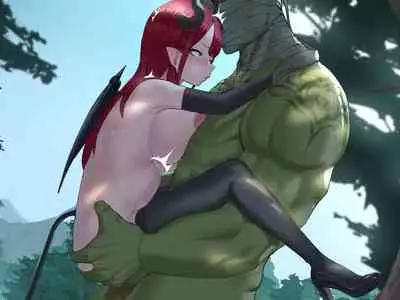 Orc Kishi to Succubus ni Yoru Ishoku Renai Monogatari