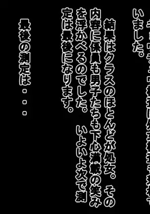 Joshi dake Hadaka ni Sareta Shintai Sokutei