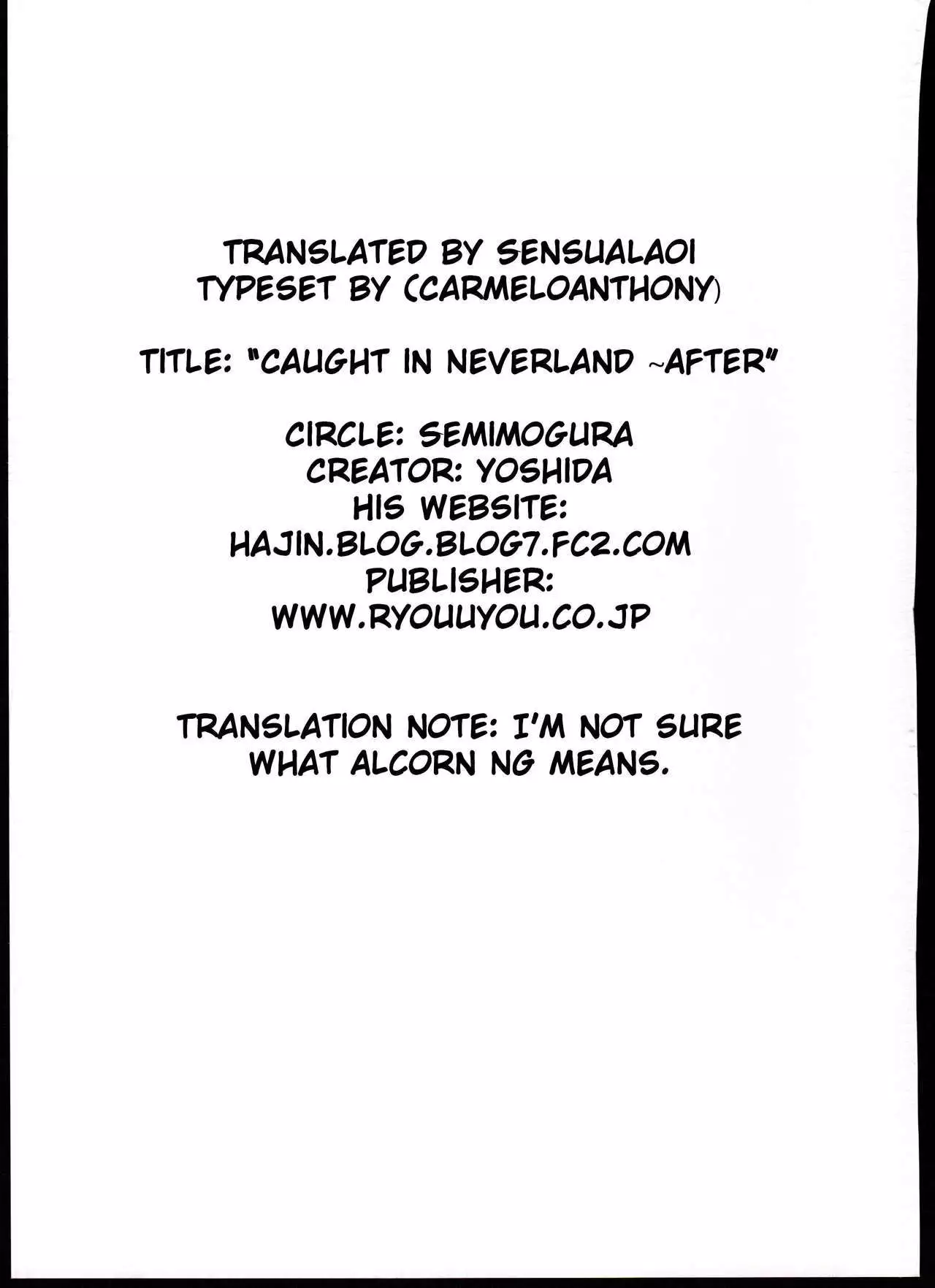 Neverland de Tsukamaete Alter