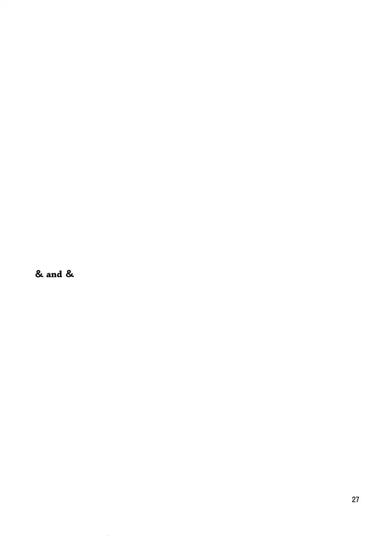 & and &
