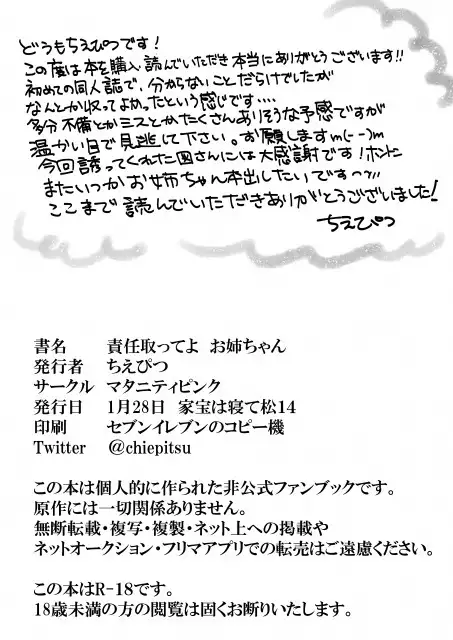 Sekinin Totte yo Onee-chan