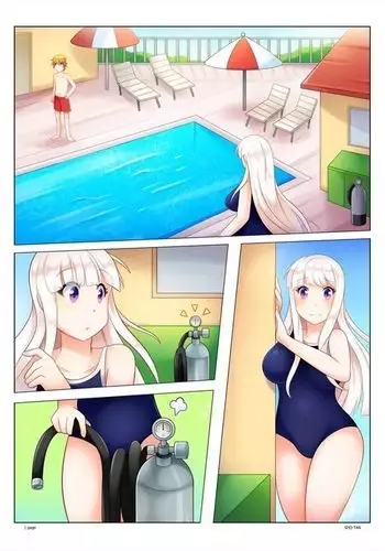 サッチは水中です